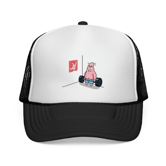 Majin Buu vs Patrick - Funny Anime Gym and Workout Trucker Caps