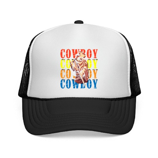 Cowboy Marksman Sheriff Star Wild West Trucker Caps
