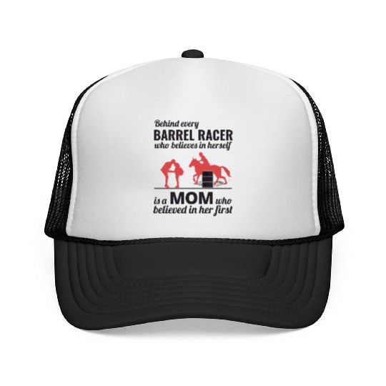 Barrel Racer Racing Horse Riding Mom Mothers day Trucker Caps