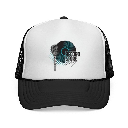 guitar and a microphone for the concert Trucker Caps