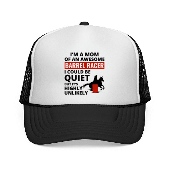 Barrel Racer Racing Horse Riding Mom Mothers day Trucker Caps