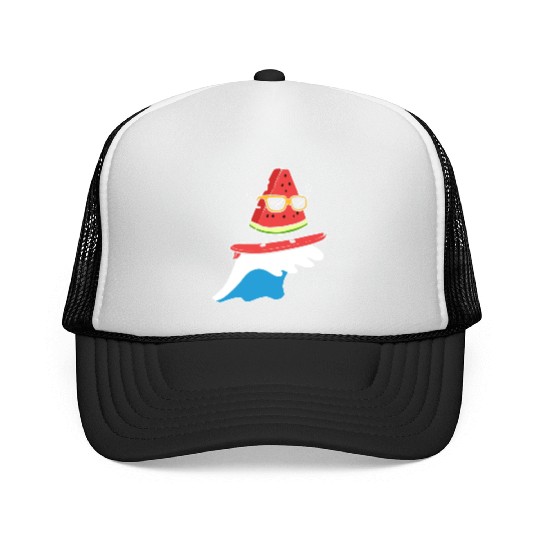 Watermelon Surfing Windsurfer Gift Trucker Caps