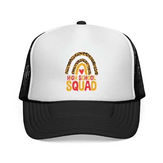 Back To School Leopard High School Squad Trucker Caps
