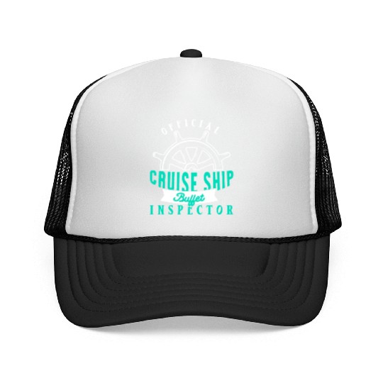 Funny Cruise Ship Buffet Inspector Partners Trucker Caps