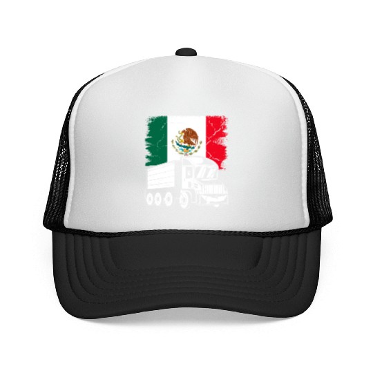 Mexican Flag Themed Truck Design For A Mexican Trucker Caps