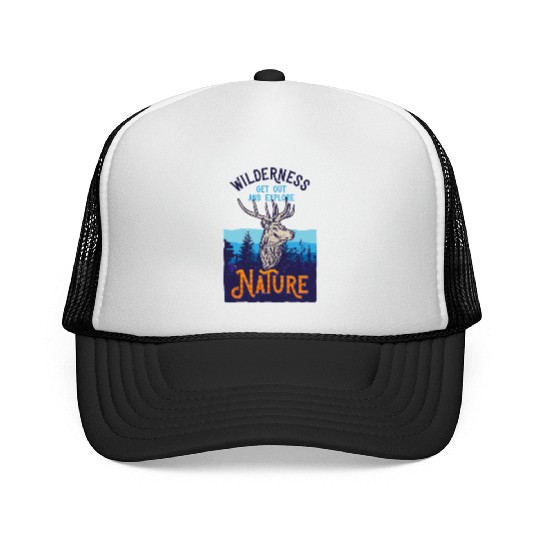 Wilderness Get Out Out And Explore Nature Trucker Caps