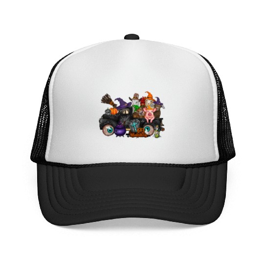 Halloween Farm Animals Truck Trucker Caps