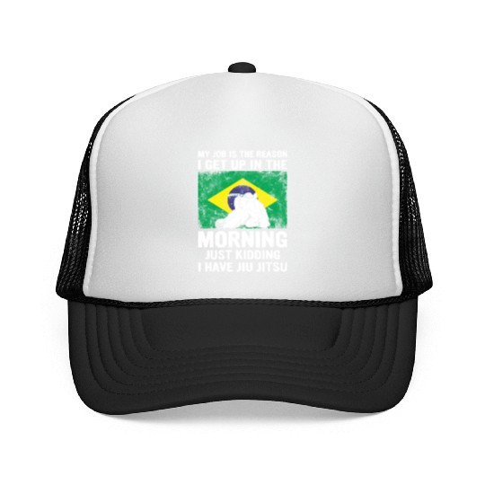 Brazilian Jiu Jitsu Sarcastic Quote MMA BJJ Trucker Caps