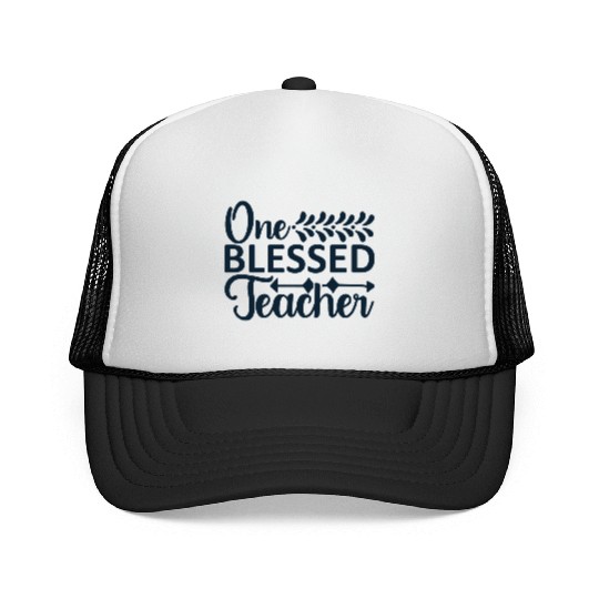 ONE BLESSED TEACHER Trucker Caps