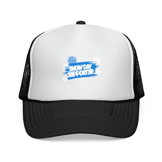 Snow Day Supporter Ice Cold Snowy Winter Season Trucker Caps