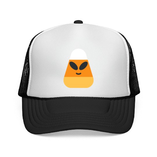 Alien Candy Corn Halloween Costume Trucker Caps