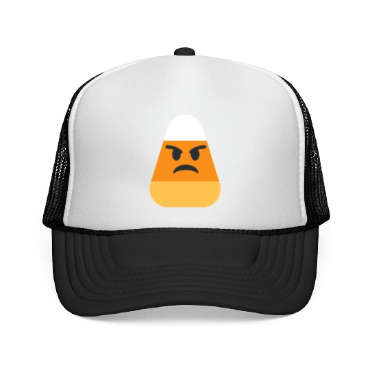 Angry Candy Corn Halloween Costume Trucker Caps
