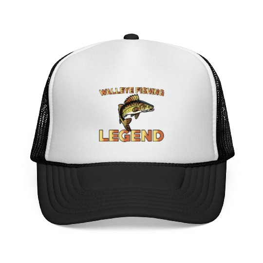Great Walleye Fishing Legend Trucker Caps