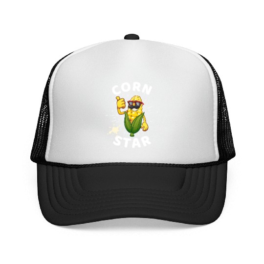 Funny Corn Star Sunglasses Mustache big Postal Service Trucker Caps