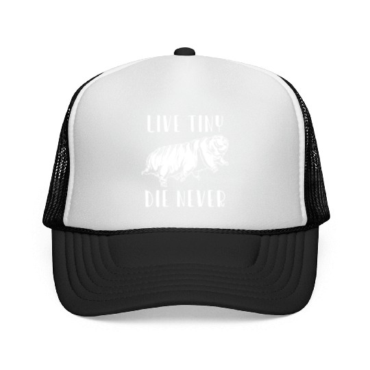 Live Tiny Die Never for Tardigrade Lover Trucker Caps