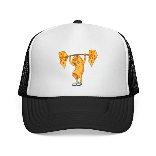 Macaroni Cheeselifting For Macaroni Cheese Lover Trucker Caps