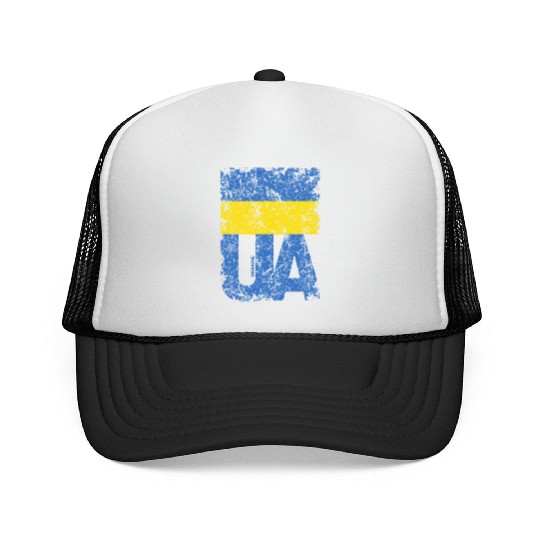 I stand with Ukraine. Support Ukraine. Stop War Trucker Caps