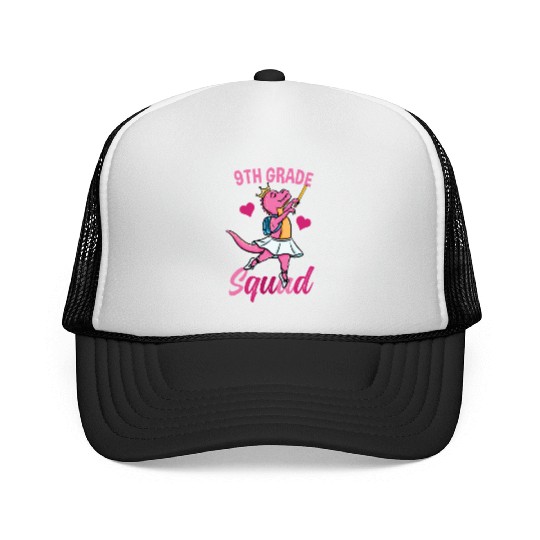 9th Grade Squad Ballet Back To School Girls Trucker Caps