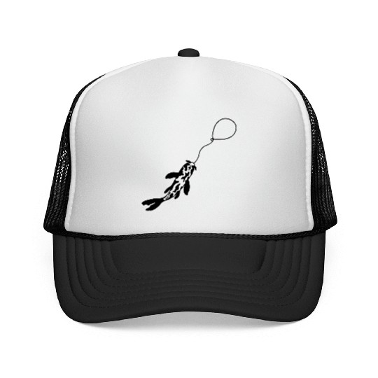 fishing koi fish balloon Trucker Caps