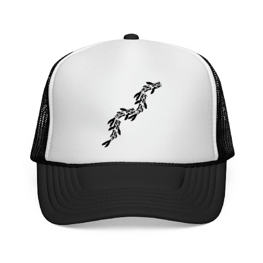 row koi fish nishikigoi Trucker Caps