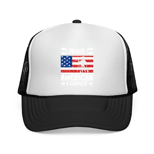 Proud American Farmer Trucker Caps
