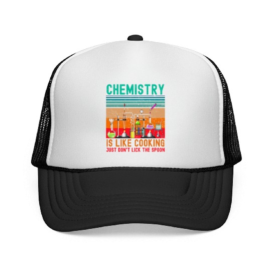 Funny chemistry lab chemical laboratory technician Trucker Caps