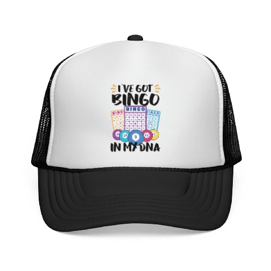 Bingo Card Game Grandma Bingo Player Bingo Cards Trucker Caps