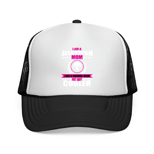 Funny Jellyfish Mom Trucker Caps