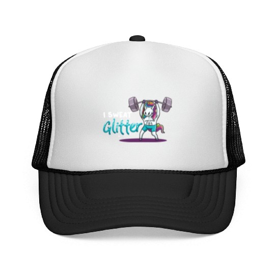 Unicorn Muscle Workout Fitness Training Sport Gym Trucker Caps
