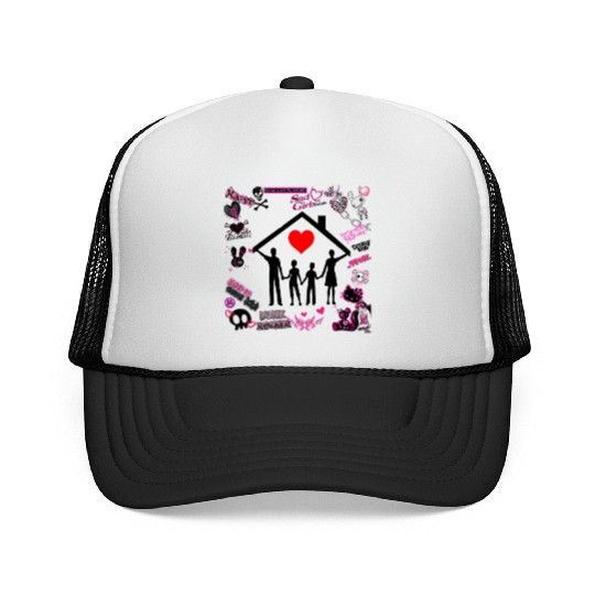 family love forever Trucker Caps