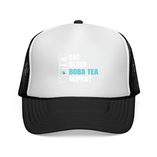 Bubble Tea Inspired Design For A Boba Tea Lover Trucker Caps