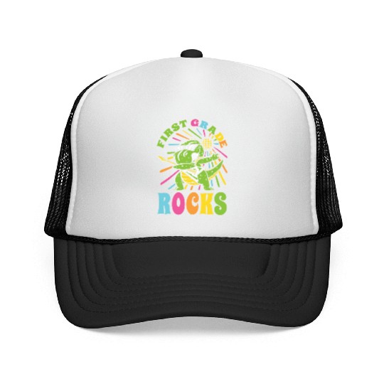 First Grader Awesome Back To School Lifestyle Gift Trucker Caps