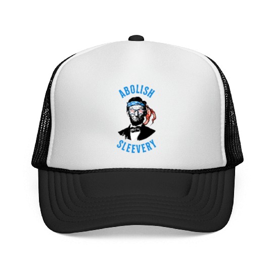 Funny Abraham Lincoln Flag United States Patriotic Trucker Caps