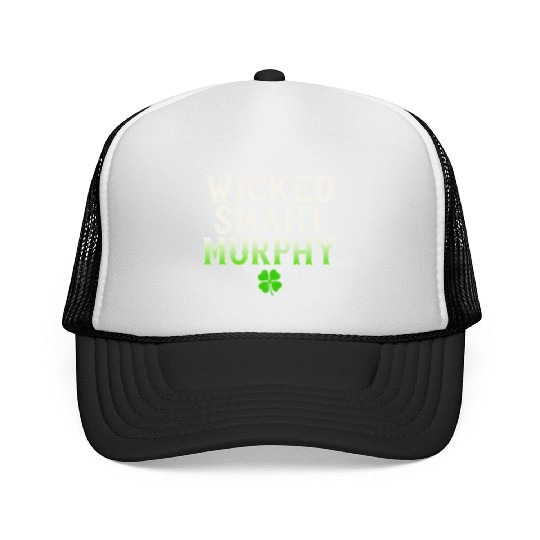 Wicked Smaht Murphy Clan Boston Irish Slang Trucker Caps
