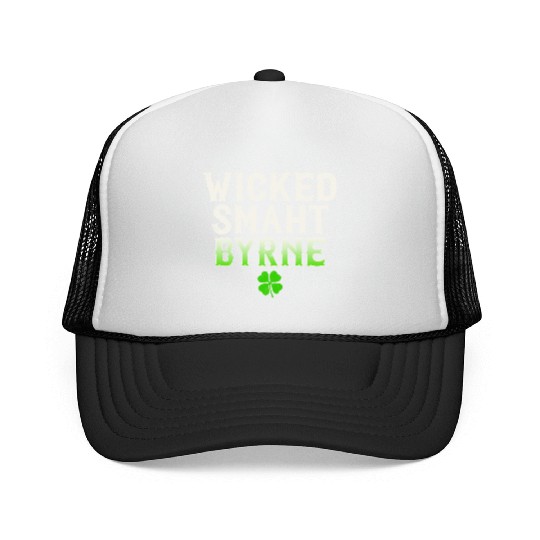 Wicked Smaht Byrne Clan Boston Irish Slang Trucker Caps