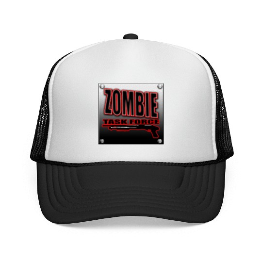 Zombie Task Force Worn Metal Sign Undead shooter Trucker Caps