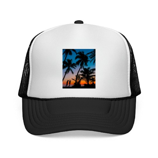 SWEETNESS OF DANCE -SUNSET IMAGE. Trucker Caps