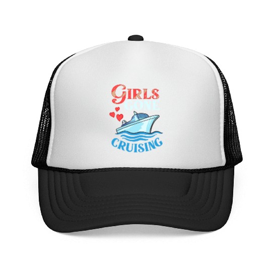 Cruise Ship Vacation Trip Party Sailing Boating Trucker Caps
