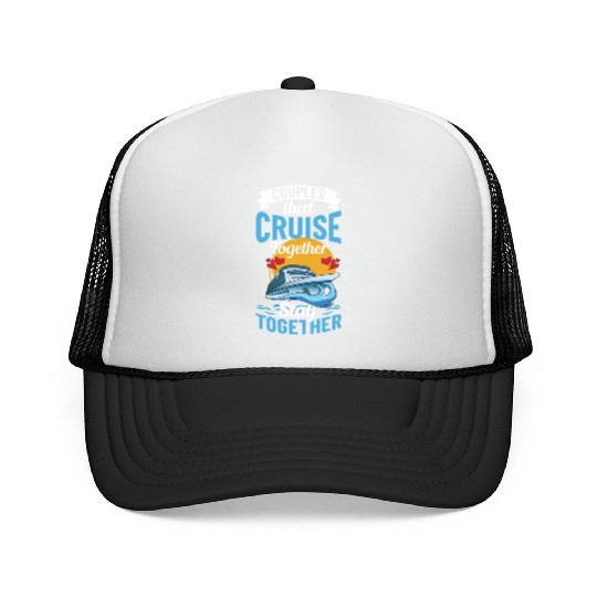 Cruise Ship Vacation Trip Party Sailing Boating Trucker Caps