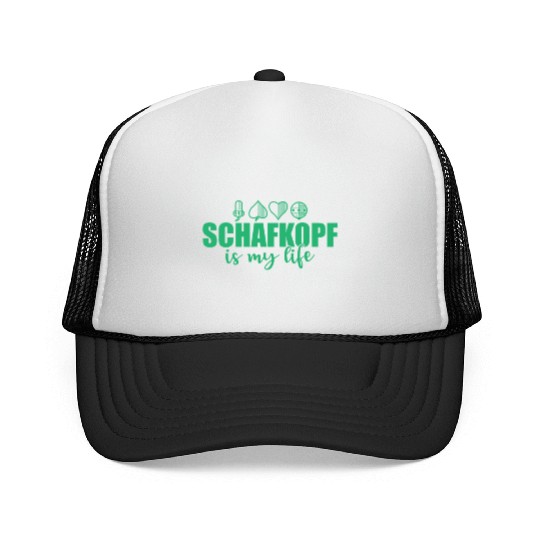 Schafkopf is my Life Card Game playing Card Trucker Caps