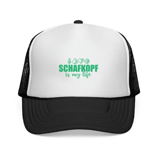 Schafkopf is my Life Card Game playing Card Trucker Caps