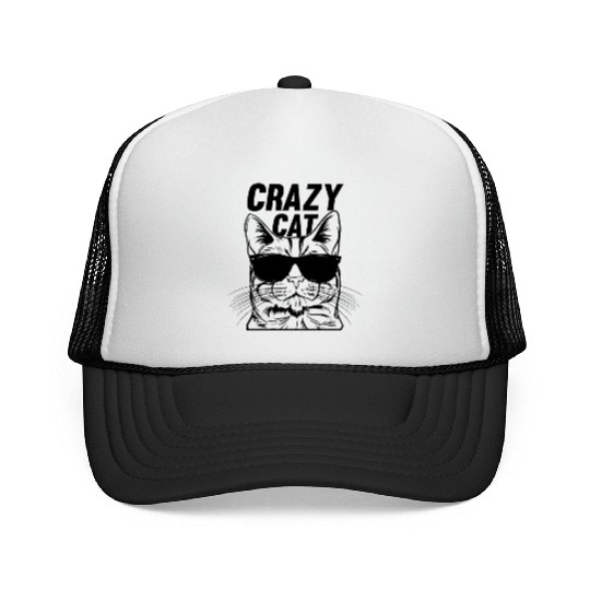 Cat Lover Funny Cat Meme I Crazy Cat Trucker Caps