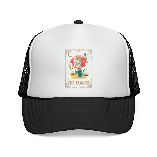 Florist Plants Tarot Card Occult Club Gothic Trucker Caps