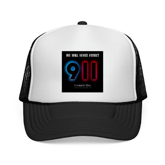 We will never forget Patriot Day 9-11/ twin towers Trucker Caps
