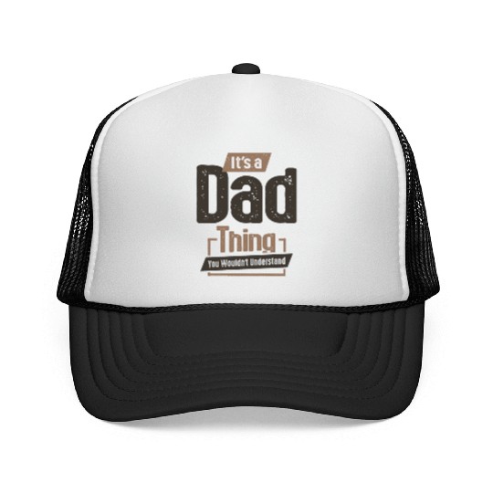 Mens It's a Dad Thing Funny Dad Grandpa Trucker Caps