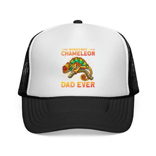 World's best Chameleon Dad ever Trucker Caps