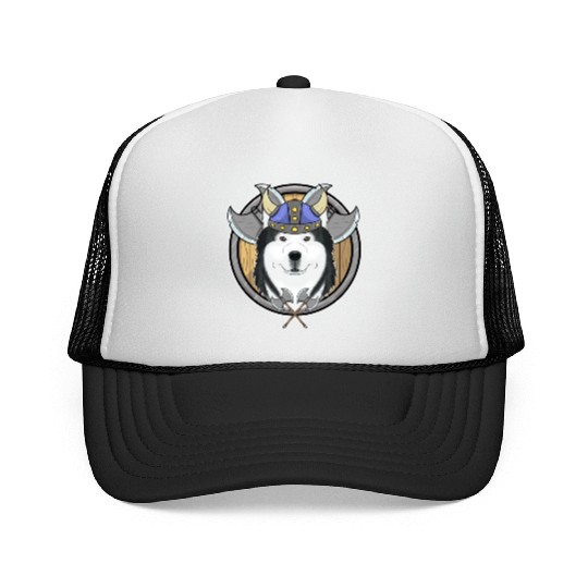 Siberian Husky I Valhalla I Viking Trucker Caps