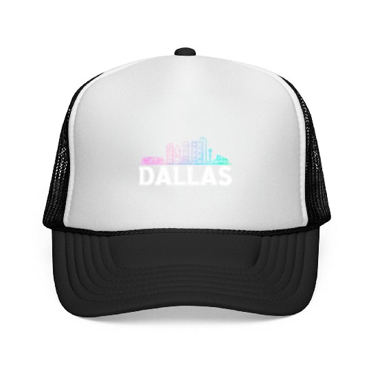 Dallas City Texas Dallas Trucker Caps