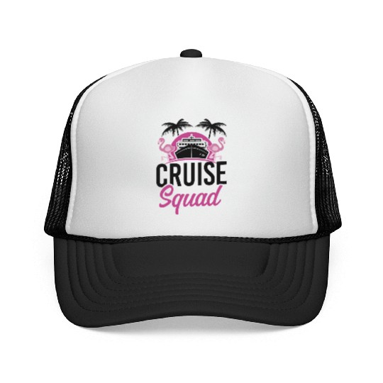 Cruise Ship Vacation Girl Friends Trucker Caps