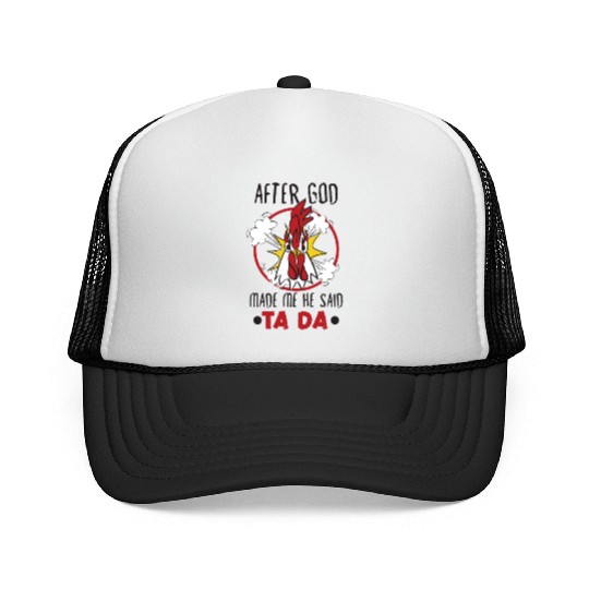 Chicken Farmer Gift Funny Chickens Country Farm Trucker Caps